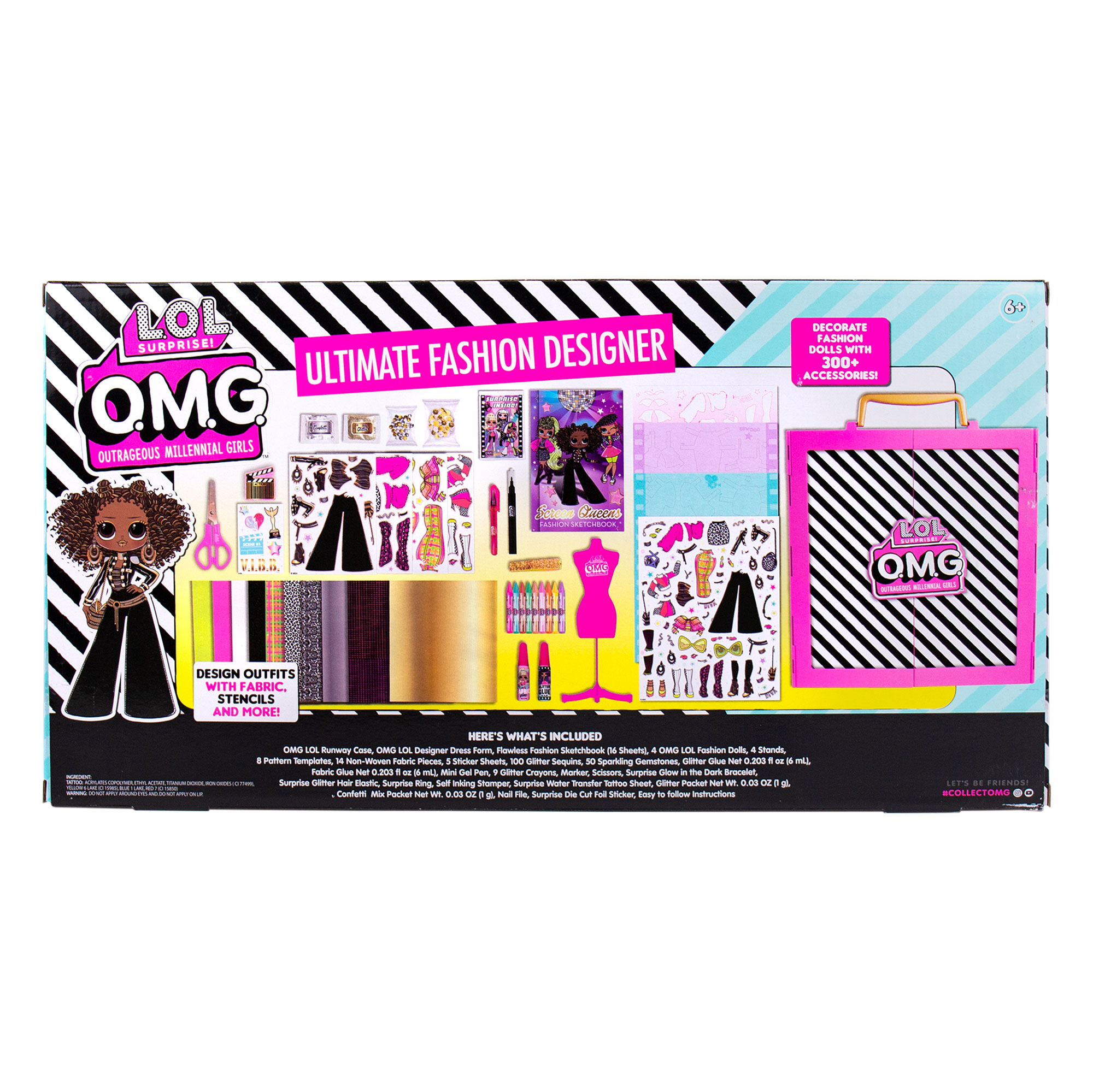 L.O.L. Surprise! O.M.G. Ultimate Fashion Designer, Double Feature Series, Decorate 4 Die-Cut Dolls With 300+ Accessories, 5 Surprises Inside, Includes Reusable Runway Case - image 5 of 5