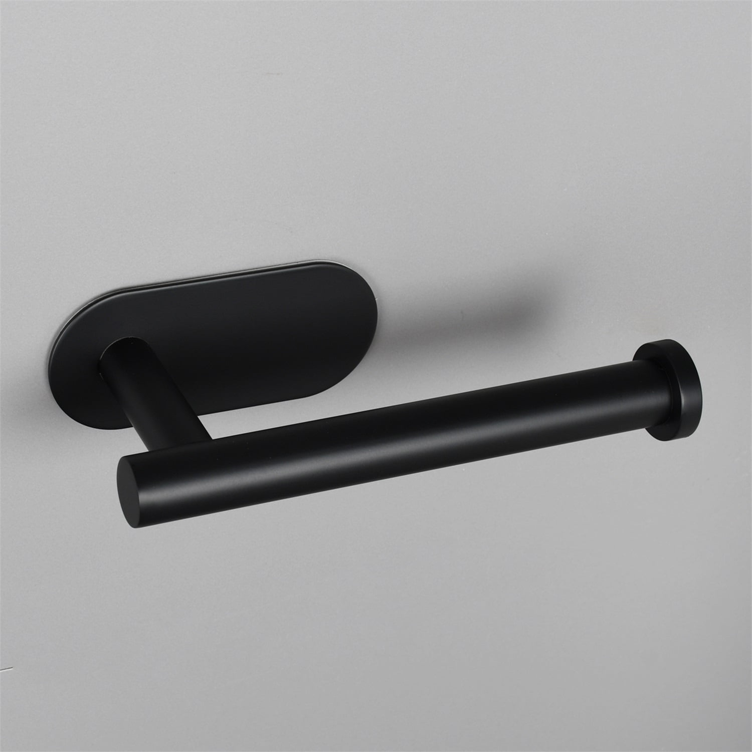 Lowestbest Toilet Paper Holder, Matte Black Toilet Roll Holder, Wall Mount Toilet Paper Dispenser for Bathroom, Blcak