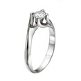 thumbnail image 3 of 6.00MM D-F VS Moissanite Engagement Ring (0.68 ct Moissanite Weight, 0.75 ct dew) Round Shape 14K Gold, 3 of 3