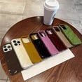 thumbnail image 4 of Funda de teléfono de Color caramelo con patrón ondulado 3D rizado de lujo para iPhone 15, 11, 12, 13, 14 Pro Max, X, XR, XS, 7, 8 Plus, SE, cubierta suave a prueba de golpes, 4 of 5