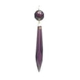 thumbnail image 2 of B&P Lamp® 3 Inch Crystal Chandelier Light Replacement Pendant Prism, U-Drop, Pink Color, Brass Pin, 2 of 2