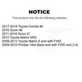 thumbnail image 2 of Positive Plus Front Rear Semi-Metallic Brake Pads Kit for Car Toyota Matrix Pontiac Vibe Scion Corolla iM tC KPF-100091, 2 of 8