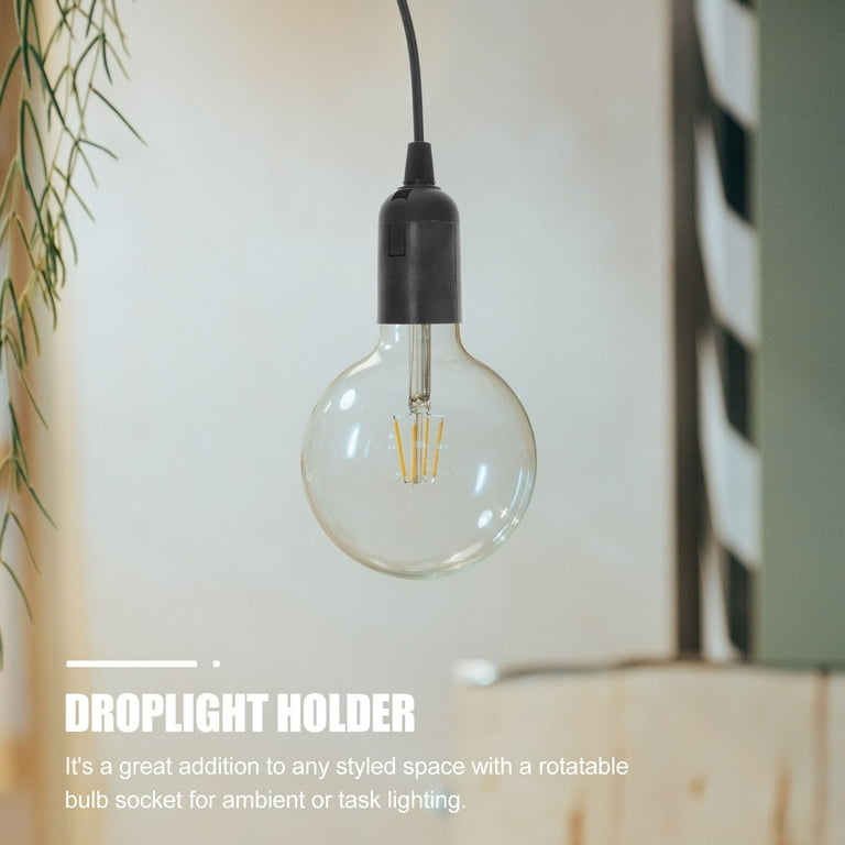 Light Cord Socket Pendant Switch Hanging Plug Bulb Accessories Cords Lantern Cable Lamp Extension Plant Growth Lights
