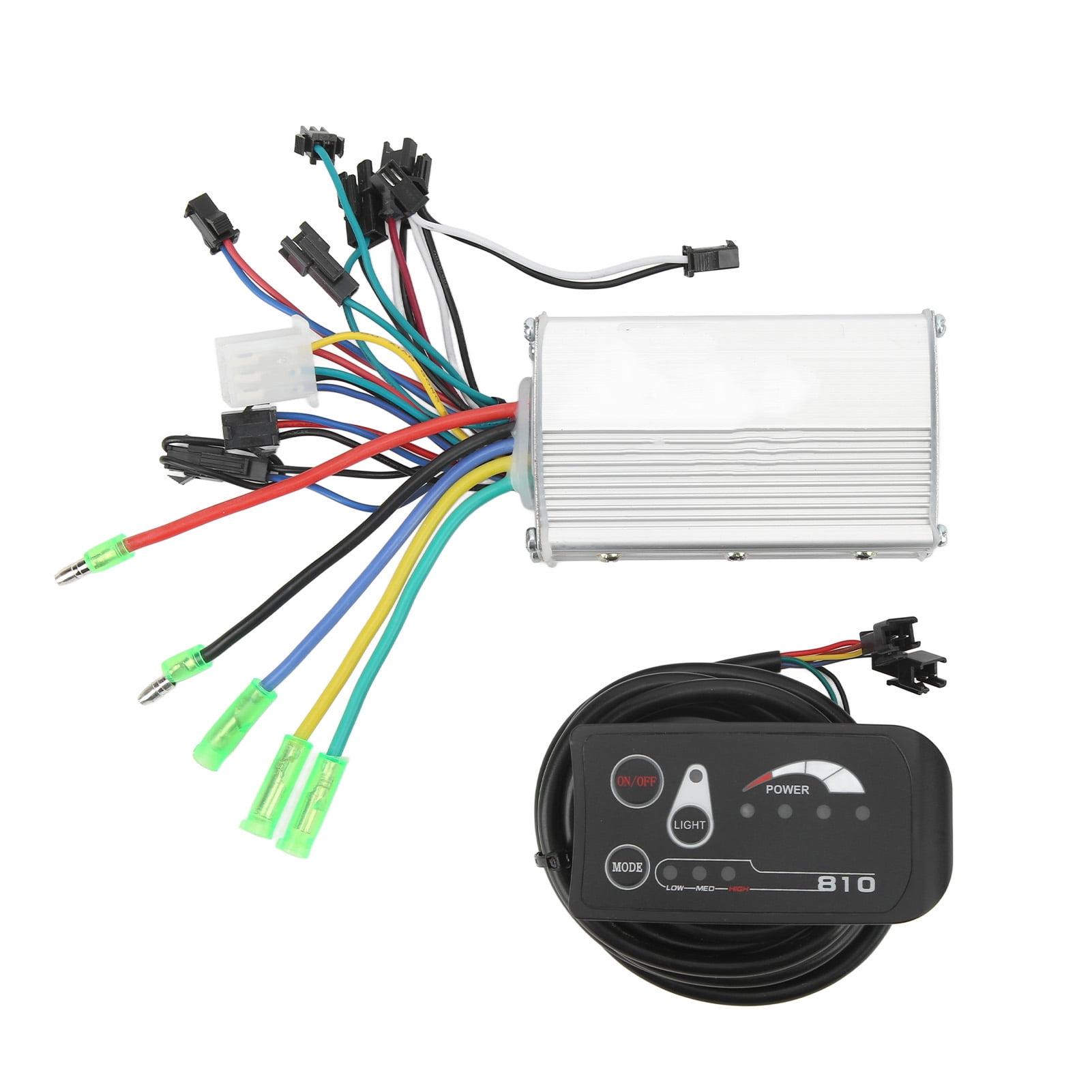 Kit de Controleur de Velo Electrique Controleur de Moteur Sans Balais de Velo Electrique de 36V 250W 350W avec le Panneau 810LED Walmart