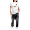 thumbnail image 5 of CafePress - Squirrel With Banjo Women's Light Pajamas - Women's Short Sleeve Print T-Shirt and Pants Light Cotton Pajama Set, 5 of 7