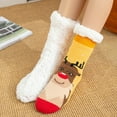 thumbnail image 2 of EnJoCho Clearance Christmas Socks Slipper Socks Home Floor Socks Winter Warm Fuzzy Lined Socks Super Soft Socks Unisex Adult Xmas Themed Charming Socks Heated Socks, 2 of 9