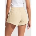 thumbnail image 4 of Women'S Sweat Shorts with Pockets Cotton French Terry Drawstring Summer Workout Casual Lounge Shorts Cream White XL, 4 of 6