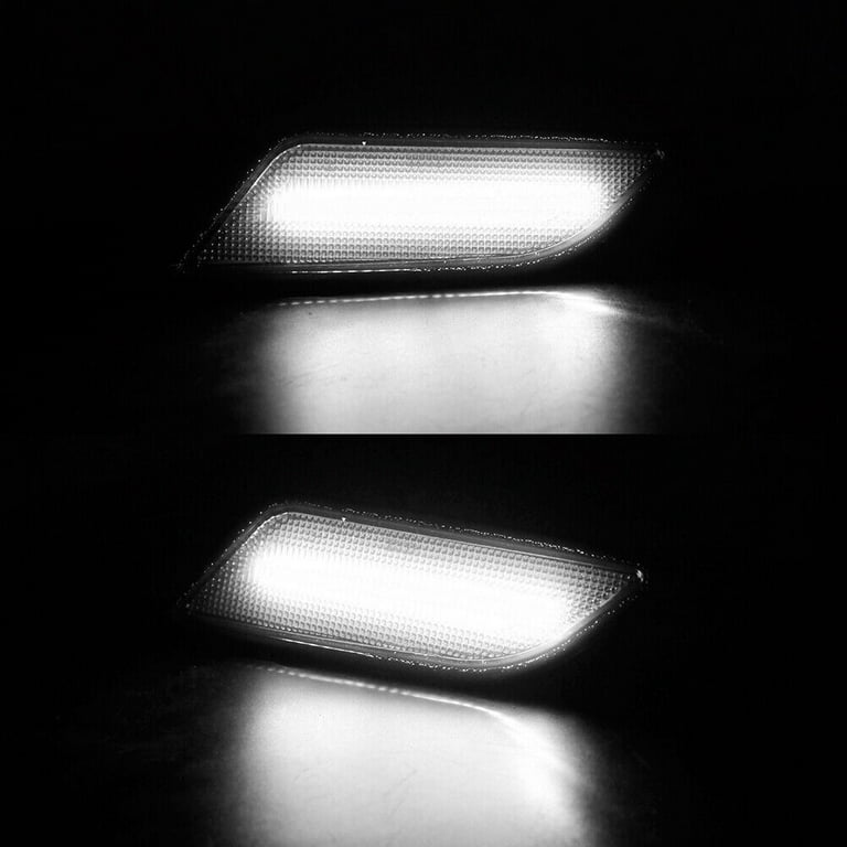 GTINTHEBOX Euro Smoked Lens White LED Side Marker Lights For 2012-2014 Mercedes  W204 C250 C300 