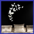 thumbnail image 3 of 14 Pieces Butterfly Wall Decor DIY Mirror 3D Butterfly Stickers Removable Butterfly Decals for Home Bedroom Bathroom Living Room Decor(Butterfly,Silver), 3 of 6