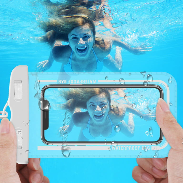 2Pcs Waterproof Pouch Universal Underwater Clear Cellphone Dry Bag