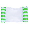 thumbnail image 1 of PVC Été Gonflable Pliable Flottant Rangée Piscine Hamac Matelas Pneumatiques Lit Plage Sports Nautiques Chaise Longue Rayée Verte, 1 of 6