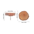 thumbnail image 2 of WEUVEB 40 Pcs Wall Pushpin Brown Pine Wood Flat Head Design For Decorating Space At Home, 2 of 6