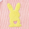 thumbnail image 7 of Rggeeun Baby Girls Sweaters Easter Multicolor Bunny Embroidered Knit Crew Neck Three Quarter Sleeve Cartoon Cute Wear For Kids Soft Spring And Fall Sweet Tops,Pink,6-9 Months, 7 of 7