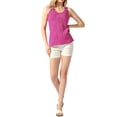 thumbnail image 2 of INSPIRE CHIC Women's Tank Tops Sleeveless Top Business Casual Scoop Neck Blouse Summer Shirts S Hot Pink, 2 of 6