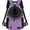 Purple, variant on Adjustable  &  Chest Carrier Backpack, Ventilated for Hiking, Camping & Travel, Max 10 lbs, Black