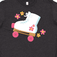 thumbnail image 4 of Inktastic Roller Skate Flowers Youth T-Shirt, 4 of 5