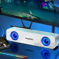 thumbnail image 4 of GJX Small Computer Speakers For Desktop Gaming Monitor┃ Pc Speakers For Desktop Monitor┃ Computer Speaker Wired Usb Powered┃ Mini Soundbar with Cool Led Light Effect, 4 of 4