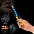 thumbnail image 4 of Outdoor Windproof Torch Lighter, Three Jets Flame Cigars Lighter, Camping Hiking Lighter, Refillable, Adjustable Flame Control, Sturdy Heavy Duty, Multipurpose, 4 of 8
