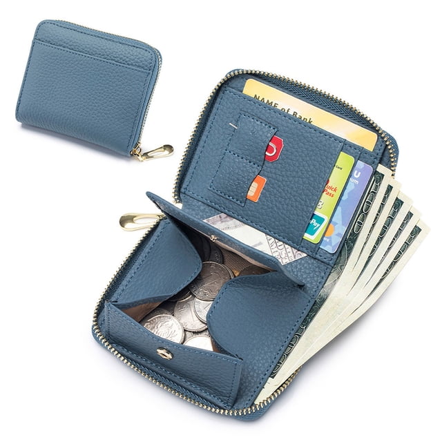 Multifunctional Wallet A, Women'S Wallet Rfid Blocking Mini Pocket Purse Card Holder, B_Multi-Color 1 Wallet, By Meiiso