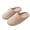 Khaki, variant on Women's Cotton Waffle Weave Slippers Closed Toe Breathable Slip On House Shoes with Non Slip Sole for Home Lounge Pink