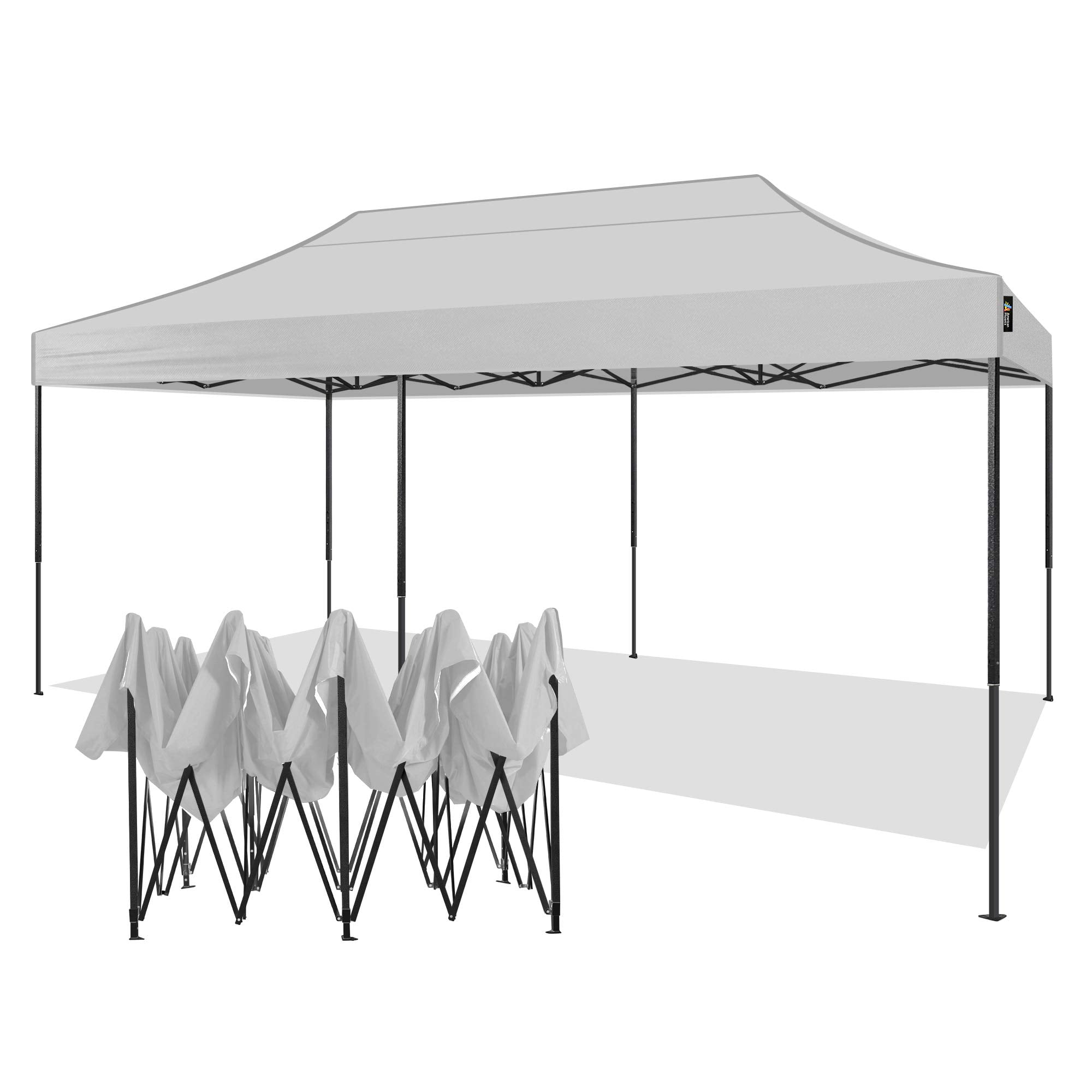 AMERICAN PHOENIX 10x15 Ft Blue Pop Up Canopy Tent Portable Commercial Instant 