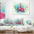 thumbnail image 3 of Designart Two Birds in Love on Branch - Abstract Throw Pillow - 16x16, 3 of 4