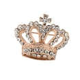 thumbnail image 1 of Broche de Imitación Hugo Corona de Cristal Oro, 1 of 8