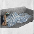 thumbnail image 6 of Cloud Soft Flannel Fleece Throw Blanket, Overlapping Crooked Spiral Lines and Blue Circles Forming Cloud, Cozy Plush for Indoor and Outdoor Use, 70" x 90", Azure Blue and Baby Blue, by Ambesonne, 6 of 6