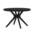 thumbnail image 6 of Plank+Beam Verso Round Dining Table, 47" Solid Wood Kitchen & Dining Room Table, Black, 6 of 13