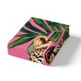 thumbnail image 4 of Erosebridal Housse de Couette Léopard Guépard Simple, Literie Feuilles de Palmier Tropicales Taille Simple, Réversible, Légère, 2 Pcs (Sans Couette), 4 of 6