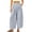 Light Blue, variant on KLHDSF Pants For Women Polka Dot Wide Leg Cropped Pants with Pockets Casual Elastic Waist Summer Trousers BeigeL