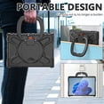 thumbnail image 3 of Microsoft Surface Pro 8 Case 13.0-inch, Heavy Duty Rugged Shockproof Case with 360 Degree Kickstand & Hand Strap, Compatible with Type Cover Keyboard - Black, 3 of 8