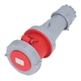 thumbnail image 1 of Conector de alimentación industrial de 5 pines 3P+N+E, IP67, resistente al agua, enchufe de aviación, CA 220-380 V/240-415 V, 63 A, 1 of 14