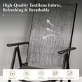 thumbnail image 3 of Summit Living 2-Piece Outdoor Patio Folding Sling Adjustable High Back Chairs Camping Portable Garden Beach, Gray, 3 of 6