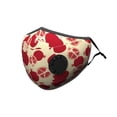 thumbnail image 1 of Reusable Face Mask with Breathing Air Valve and 2 Free Carbon Filters (Red Pomergranite), 1 of 1