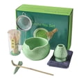 thumbnail image 2 of 7 piezas Matcha Tea Juego de té Ceremonial Ceremonial Bowl Ceremonía de toalla completa Juego de toallas para la sala de té Amigos de la familia Verde, 2 of 8