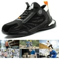 thumbnail image 6 of KCVTD Safety Work Shoes for Men &amp; Women Lightweight Breathable Steel Toe Sneaker Shoes Slip Resistant Indestructible Construction Shoes Roofing Shoes, 6 of 6