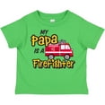 thumbnail image 3 of Inktastic My Papa is a Firefighter with Fire Truck Boys or Girls Toddler T-Shirt, 3 of 5