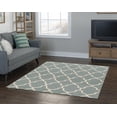 thumbnail image 4 of Trio 5' x 7' Geo Hand Tufted Rug in Turquoise, 4 of 5