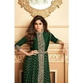 thumbnail image 3 of Designer Indian Slit Full Flared Anarkali Gown Suits Pakistani Salwar Kameez Dress ( Green, 4XL - 50 ), 3 of 5