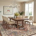thumbnail image 3 of ATHOPE 8x10 Area Rugs for Living Room Bedroom, Washable Soft Rug with Non-Slip Backing, Large Floral Vintage Distress Print Pattern Carpet, Brick Red, 3 of 7