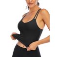 thumbnail image 6 of FANNYC Sports Bras For Women CrissCross Back Yoga Bra Crop Tank Tops Medium Support Removable Padded Sports Bra For Workout Running Tube Vest, 6 of 7