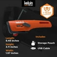 thumbnail image 7 of Kelvin Tools- Kelvin 8 Automotive Emergency Tool: Power Generator with USB Powerbank, Razor Sharp Seat Belt Cutter, Car Flashlight Emergency Kit, Safety Window Hammer, & 100 db Emergency Siren - Camo, 7 of 7