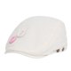 thumbnail image 1 of Gorra plana Gatsby Newsboy para hombre, blanca, algodón o mezclilla, 1 of 3