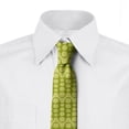 thumbnail image 3 of Necktie, Minimalistic Green Geometry, 3.7", Avocado Green, by Ambesonne, 3 of 4