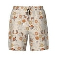 thumbnail image 4 of Lsque Mens Swim Trunks Dancing Cowboy Skeleton Pattern - Bathing Suit Compression Liner - Beach Swim Shorts Swimwear - (S-3XL) - Stretch Quick Dry -, 4 of 9