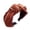 Brick Red, variant on CNEJRHG Women's Wide Headband Solid Color Gold Edge Knot Hair Band For Face Washing Makeup Headwrap Hair Styling Headpiece Brick Red