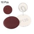 thumbnail image 3 of 2-inch Hook and Loop Sanding Discs, 120-Grits Abrasive Aluminum Oxide Flocking Sandpaper for Random Orbital Sander 10pcs, 3 of 5