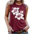 thumbnail image 1 of LSLJS Blouse Sans Manches Imprimée Décontractée pour Femmes, Col Rond, Aguichant, Ajustée, Débardeur pour Femmes, 1 of 4