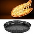 thumbnail image 4 of Plato para hornear pizza, bandeja para hornear pizza de carbono antiadherente gruesa para el hogar, herramientas para hornear de cocina, valor excepcional Jadeshay A, 4 of 8